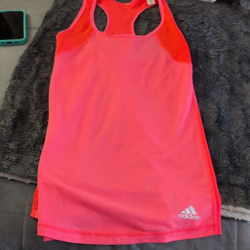 Adidas Pink Racerback Tank Top